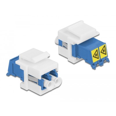 Delock Keystone Module LC Duplex female to LC Duplex female with laser protection flip inside 2