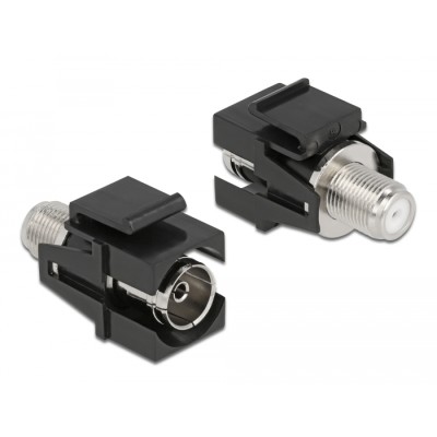 Delock Keystone Module IEC female to F female black