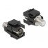 Delock Keystone Module IEC female to F female black