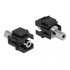 Delock Keystone Module stereo jack female 3.5 mm 3 pin to stereo jack female 3.5 mm 3 pin black