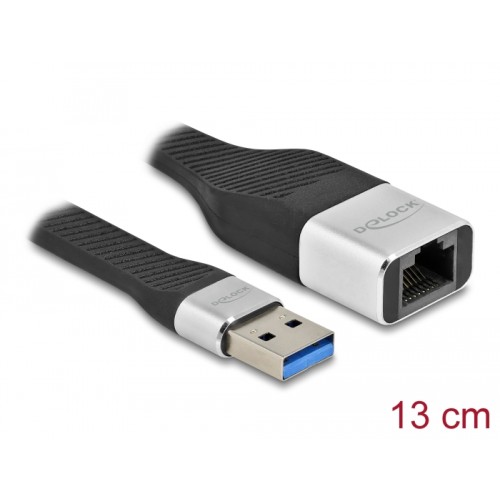 Delock FPC Flat Ribbon Cable USB Type-A to Gigabit LAN 10/100/1000 Mbps 13 cm