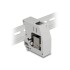 Delock DIN rail Adapter with Keystone Module RJ45 jack to RJ45 jack Cat.6A