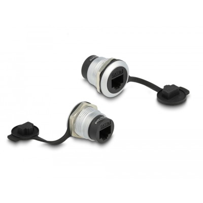 Delock RJ45 Cat.6A built-in connector with protective dust cap