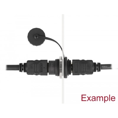 Delock HDMI-A built-in connector with protective dust cap 2