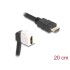 Delock Keystone Module Cable HDMI male to female 90° angled 8K 60 Hz 20 cm black