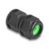 Delock Feed-through coupler for RJ45 network cables IP67 dust and waterproof black
