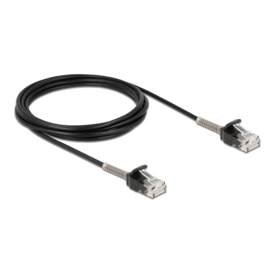 Delock Cable RJ45 plug to RJ45 plug with bend protection Cat.6A 3 m black 2