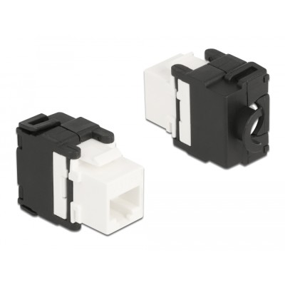 Delock Keystone Module RJ45 jack to LSA Cat.6A 180° toolfree