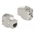 Delock Keystone Module RJ45 jack to LSA Cat.6A 180° toolfree metal