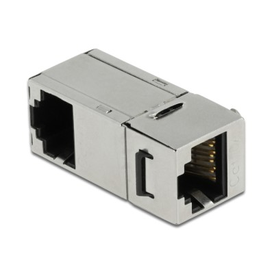 Delock Keystone Module RJ45 jack to RJ45 jack Cat.6A 90° angled
