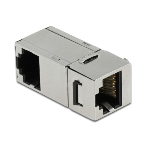 Delock Keystone Module RJ45 jack to RJ45 jack Cat.6A 90° angled