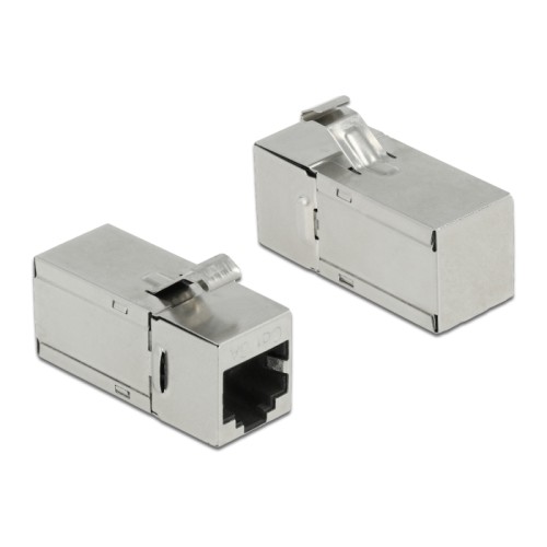 Delock Keystone Module RJ45 jack to RJ45 jack Cat.6A 90° angled