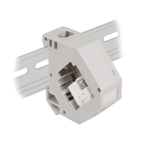 Delock DIN rail Adapter with Keystone IEC female to terminal block