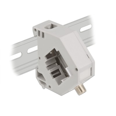 Delock DIN rail Adapter with Keystone F female to F female