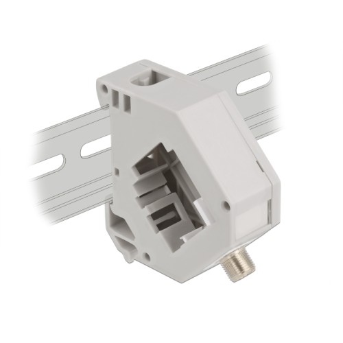Delock DIN rail Adapter with Keystone F female to F female
