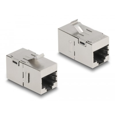 Delock Keystone Module RJ45 jack to RJ45 jack Cat.6A