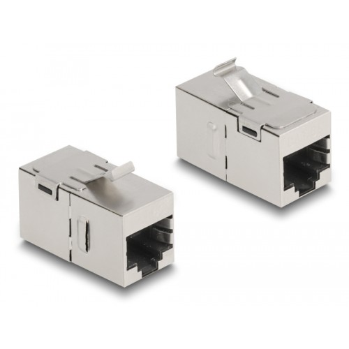 Delock Keystone Module RJ45 jack to RJ45 jack Cat.6A