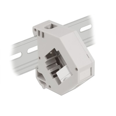Delock DIN rail Adapter with Keystone USB 2.0 Type-A female to USB 2.0 Type-A female