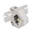 Delock DIN rail Adapter with Keystone SC Simplex female to SC Simplex female beige