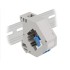 Delock DIN rail Adapter with Keystone LC Duplex female to LC Duplex female blue