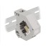 Delock DIN rail Adapter with Keystone LC Duplex female to LC Duplex female beige