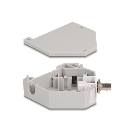 Delock DIN rail Adapter with Keystone ST Simplex female to ST Simplex female