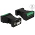 Delock Isolator RS-232 D-Sub female to RS-422/485 terminal block surge protection 600 W galvanic isolation 2.5 kV
