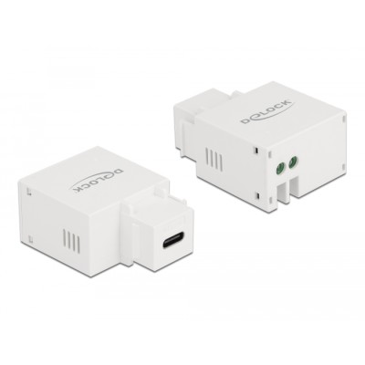 Delock Keystone Module USB Type-C™ Charging Port 2.1 A white