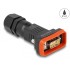 Delock D-Sub 9 pin male with housing IP67 waterproof