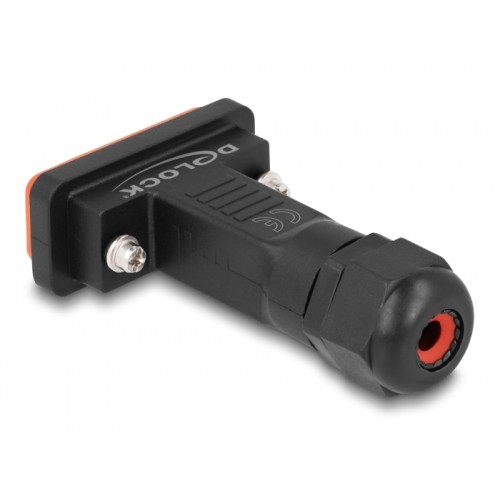 Delock D-Sub HD 26 pin female with housing IP67 waterproof