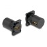 Delock D-Type Module HDMI female to female 90° angled