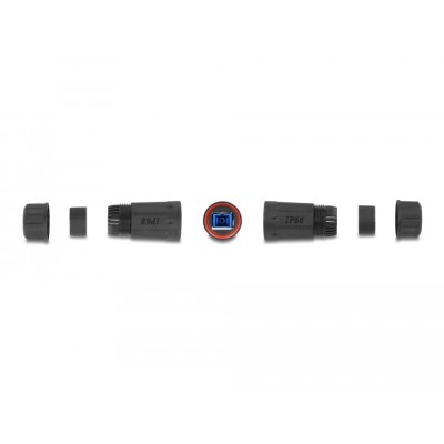 Delock Optical Fiber Cable Connector SC Simplex female to SC Simplex female UPC waterproof 2