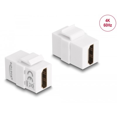 Delock Keystone Module HDMI female to HDMI female white