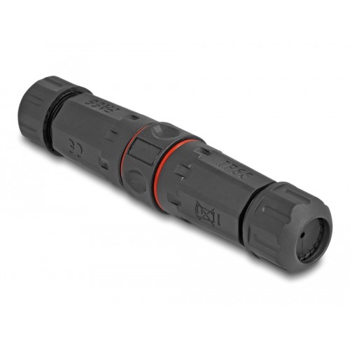 Delock Optical Fiber Cable Connector LC Duplex female to LC Duplex female OM3 waterproof