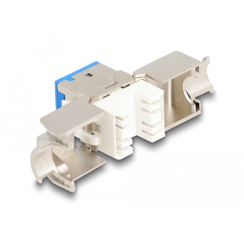 Delock Keystone Modul RJ45 jack to LSA Cat.6A toolfree assorted colours set 8 pieces