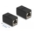 Delock RJ50 Adapter jack to jack black