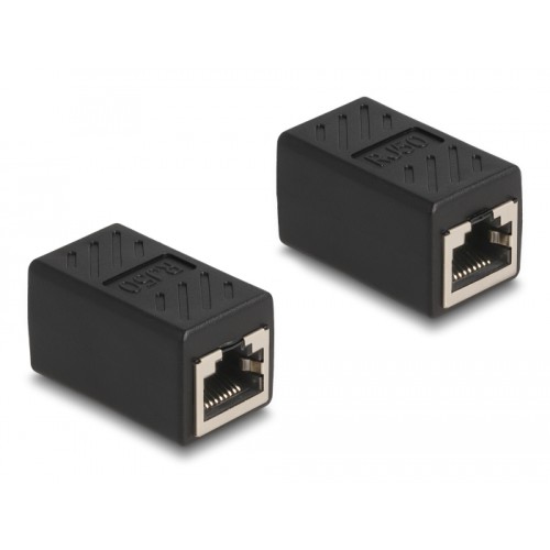 Delock RJ50 Adapter jack to jack black