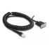 Delock Coiled Cable RJ50 male to D-Sub 9 female 1.5 m black