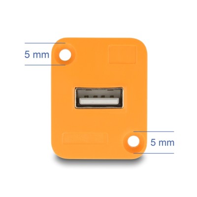 Delock D-Type Module USB 2.0 Type-A female to female orange 2
