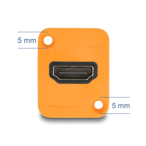 Delock D-Type Module HDMI-A female to female 4K orange