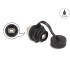 Delock Cable Connector USB 2.0 Type-B female to female for installation with bayonet protective cap IP68 dust- and waterproof bl