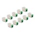Delock Keystone Modul RJ45 jack to LSA Cat.6A toolfree green set 10 pieces