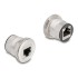 Delock RJ45 built-in jack coupler Cat.6 STP aluminium