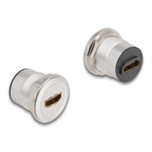 Delock HDMI built-in female 8K 60 Hz aluminium