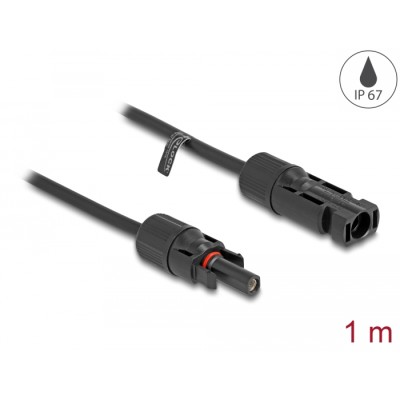 Delock DL4 Solar Cable 6 mm² male to female 1 m black