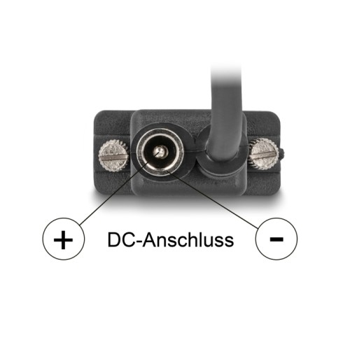 Delock Serial Cable RS-232 D-Sub9 female to D-Sub9 female Power Connection at Pin 9 5 m