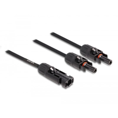 Delock DL4 Solar Splitter Cable 1 x male to 2 x female 30 cm black 2
