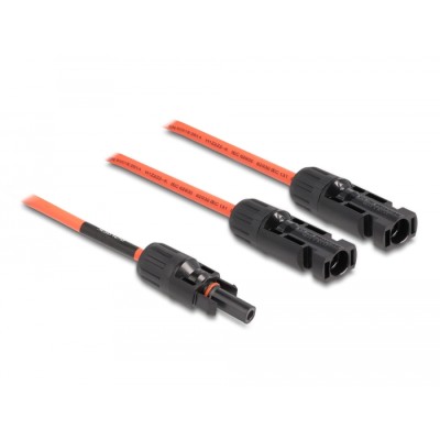 Delock DL4 Solar Splitter Cable 1 x female to 2 x male 30 cm red 2