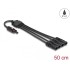 Delock DL4 Solar Splitter Cable 1 x female to 4 x male 50 cm black