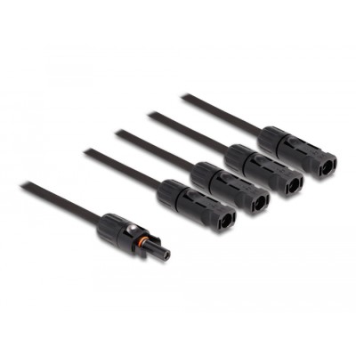 Delock DL4 Solar Splitter Cable 1 x female to 4 x male 50 cm black 2